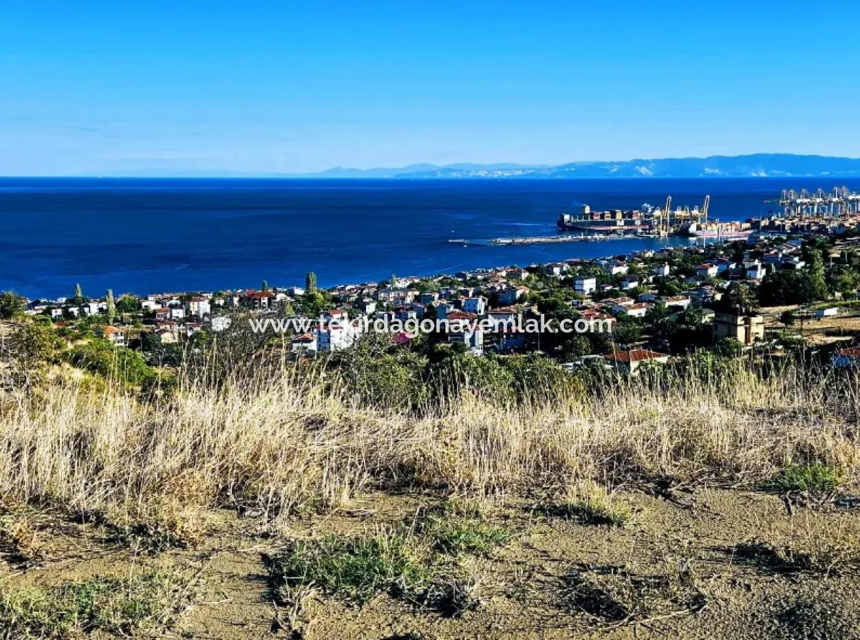 532 M2 Eckgrundstück Zum Verkauf In Tekirdag Süleymanpaşa Barbaros Nachbarschaft Mit Herrlichem Meer- Und Naturblick