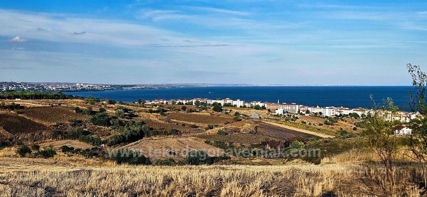 Bargain 1,150 M2 Land With Full Sea View In Tekirdağ Topağaç Neighborhood
