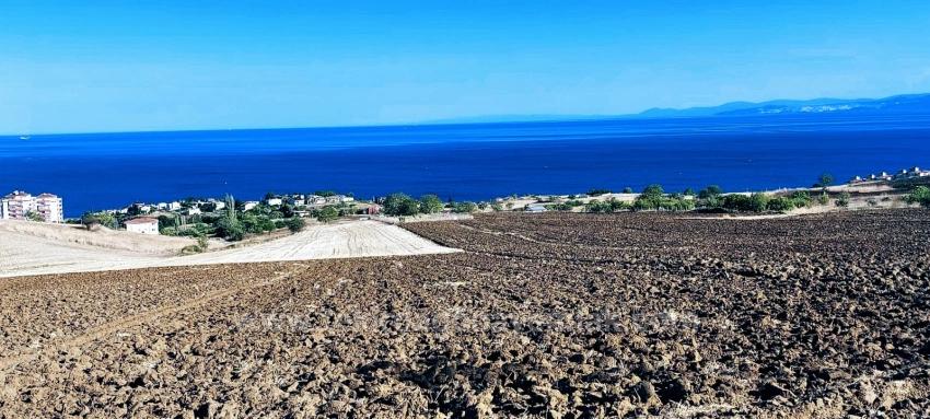 **Plot Of Land With Full Sea View And 30% Building Permit For Three Floors In Topağaç Neighborhood, Tekirdağ**