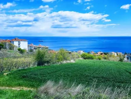 Residential Zoned Land With Full Sea View Suitable For The Construction Of A 42-Apartment Cooperative Site For Urgent Sale In Tekirdag Barbarosta