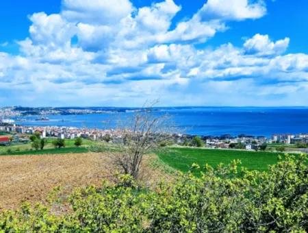 Opportunity Land Suitable For Urgent Sale Magnificent Location Full Sea View 4 Side Road Façade Cooperative And Site Construction