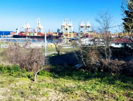 Land In Tekirdag Süleymanpaşa Barbaros Neighborhood, 100 Meters From Asyaport Port