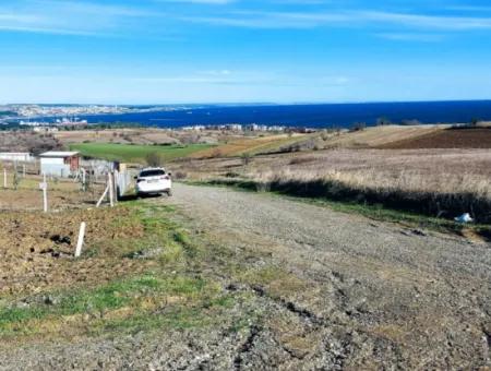 465 M2 Full Sea View Villa Zoned Land For Emergency Sale In Barbaros, Tekirdag