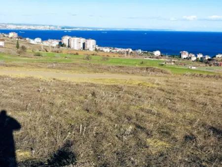 720 M2 Bargain Corner Plot With Full Sea View Suitable For Building A Detached House With Pool For Emergency Sale In Tekirdag Barbarosta
