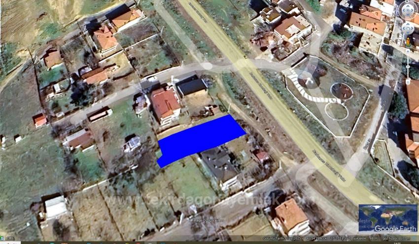 Земельный Участок С Видом На Главную Дорогу В Текирдаге Барбароста, Подходящий Для Строительства Отдельно Стоящего Дома С Готовой Инфраструктурой