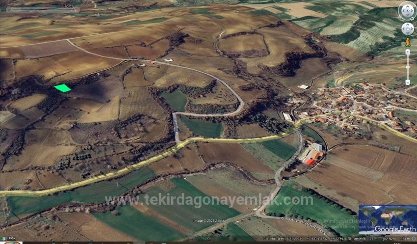 Tekirdağ Çanakçı Mahallesinde Acil Satılık Müstakil Tapulu Kelepir Yer