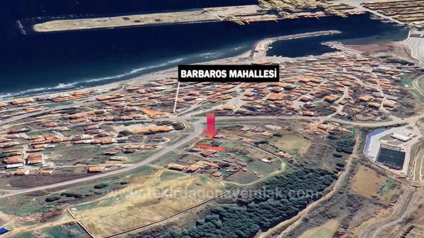 Tekirdağ Barbarosta Anayol Cepheli Altyapısı Hazır Müstakil Ev Porojesine Uygun Arsa