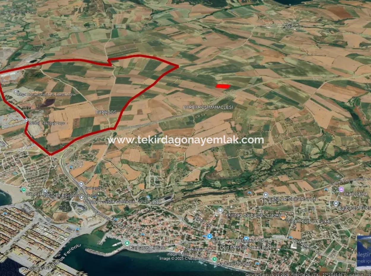 Tekirdağ Barbaros Bölgesinde Asyaport Limanı Mevcut İmar Planı İçinde Ticari Ve Sanayi Alanı Yatırım Fırsatı
