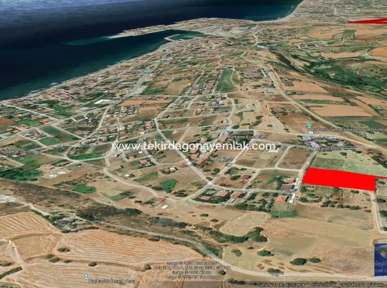 Tekirdağ Barbarosta Acil Satılık 4 Tarafı Yol Cephe Tatırımlık Yer Arayanlar İçin Kaçırılmayacak Fırsat