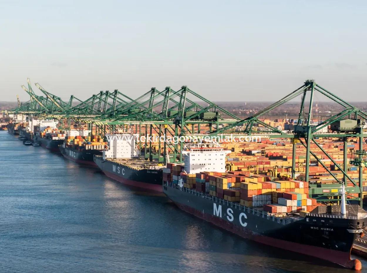 Tekirdağ Süleymanpaşa Barbaros Asyaport Limanı Mevcut İmar Planı İçinde Ticari Ve Sanaii Alanı Satılık Tarla