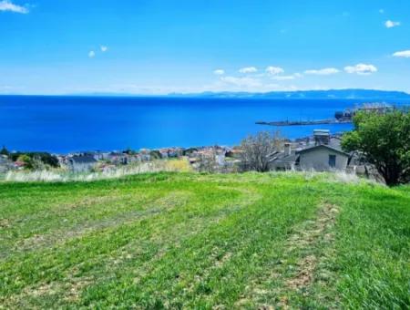 Tekirdağ Barbarosta Acil Satılık 45 Dairelik Kooparetif Site Yapımına Uygun Full Deniz Manzaralı Konut İmarlı Arazi