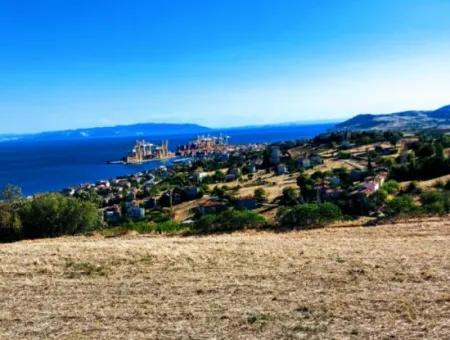 Tekirdağ Süleymanpaşa Barbaros'ta 8.100 M2'Lik Geniş Bir Alana Sahip Ve Muhteşem Deniz Manzarasına Hakim Bir Konumda Satılık Arazi